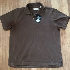 Buck Mason brown polo